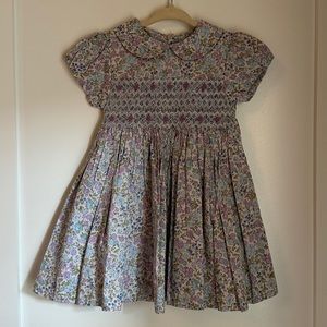 Question Everything - smocked dress - 18-24 months
